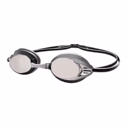 Amazon Basics Unisex-Adult Swim goggles Mirrored-Silver