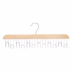 Amazon Basics Wooden Belt Hanger - Natural 2-Pack