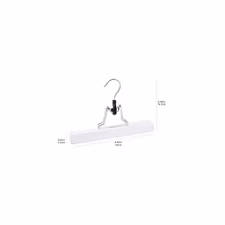 Amazon Basics Wooden Pants Hangers  White  10Pack