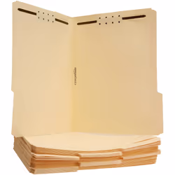 Amazon Basics Manila File Folders with Fasteners Letter Size 50-Pack Beige