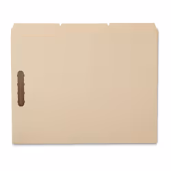Amazon Basics Manila File Folders with Fasteners  Letter Size  50-Pack  Beige