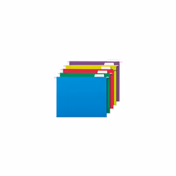 Amazon Basics Hanging Organizer File Folder  Letter Size  Assorted Colors - Pack of 25