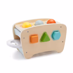 Amazon Basics Musical Pounding Bench With Xylophone and Shape Sorter Toy-Kids Gift for Toddlers  Age 18M+  Boy Girl Baby  11.6 x 5.2 x 6.3 inches  Mul