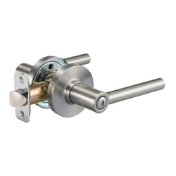 Amazon Basics Contemporary Madison Door Lever - Privacy - Satin Nickel  6-Pack