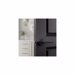 Amazon Basics Contemporary Madison Door Lever - Passage - Matte Black  6-Pack