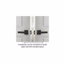 Amazon Basics Contemporary Stamford Door Lever - Privacy - Matte Black  6-Pack