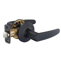 Amazon Basics Straight Door Lever  Passage  Matte Black  1-Pack