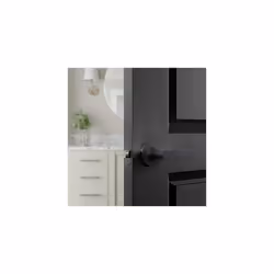 Amazon Basics Straight Door Lever  Passage  Matte Black  1-Pack