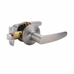 Amazon Basics Straight Door Lever - Passage - Satin Nickel 6-Pack