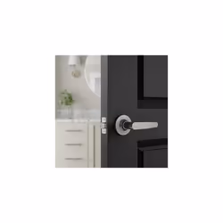 Amazon Basics Straight Door Lever - Passage - Satin Nickel  6-Pack