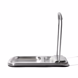 OXO Spoon Rest with Lid Holder 3x4x1in Stainless Steel