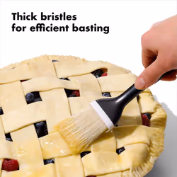 OXO Good Grips Natural Pastry Brush | Natural Boar Bristles | Non-slip Grip | Dishwasher Safe | Ideal for Butter  Oil  and Baking