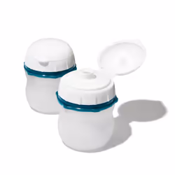 OXO Good Grips Prep & Go Leakproof Silicone Squeeze Bottle - 2 Pack White