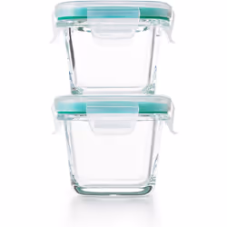 OXO Good Grips 4-Piece Smart Seal Leakproof Mini Glass Container Set