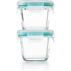 OXO Good Grips 4-Piece Smart Seal Leakproof Mini Glass Container Set