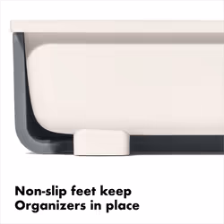 OXO Good Grips Kitchen Drawer  Expandable Long Tool Organizer  White