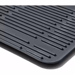 OXO Good Grips Aluminium Fold Flat Dish Rack Grey Non Slip Feet Raised Ridges - Additional view 8
