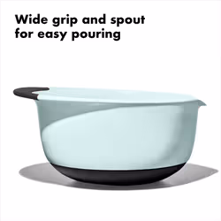 OXO Good Grips 3-Piece Plastic Mixing Bowl Set - Cadet Blue  Tower Gray  Jade  Small  Medium  Large