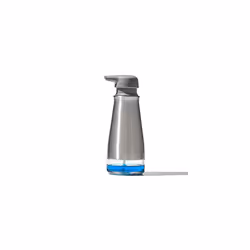 13331100 Foaming Soap Dispenser, Stainless Steel, Clear