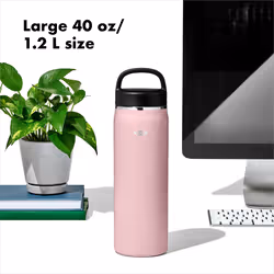 OXO 40 oz Insulated Handled Lid Water Bottle  Rose Quartz
