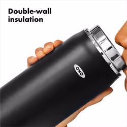 OXO 40 oz Insulated Handled Lid Water Bottle  Onyx