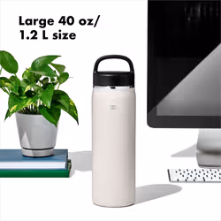 OXO 40 oz Insulated Handled Lid Water Bottle  Quartz