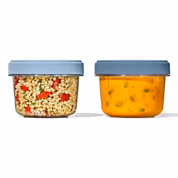 OXO OX11393400, Container, Round, 0.55 L, Blue, Transparent, Plastic, China