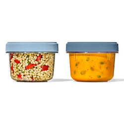 OXO OX11393400 food storage container Round 0.55 L Blue, Transparent 2 pc(s)