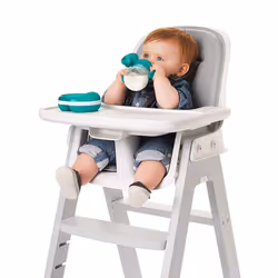 OXO Tot Transitions Soft Spout Sippy Cup with Removable Handles  Teal  6 Ounce (2 Pack)