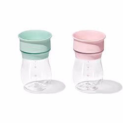 OXO Tot Transitions 360 Cup 9 Oz. - Opal and Blossom - 2 Pack