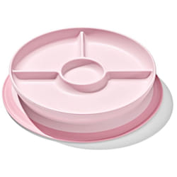 OXO Tot Stick and Stay Suction Divided Plate - Blossom