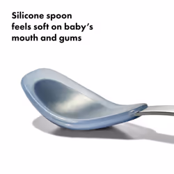 OXO Tot Feeding Spoon Set with Soft Silicone - Opal and Dusk