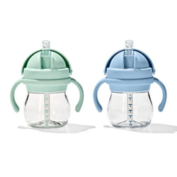 OXO Tot Transitions Straw Cup with Handles 6 oz. - Opal and Dusk - 2 Pack
