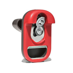 OXO Outdoor Kitchen Compact Can Opener with Built-In Bottle Opener Red/Grey