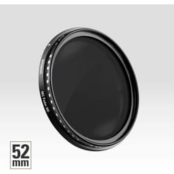 Polaroid HD Vari Neutral Density Filter - ND2-2000 - 52mm