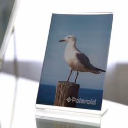Polaroid Clear Acrylic L-Shaped Photo Frame for 2x3in Zink Prints