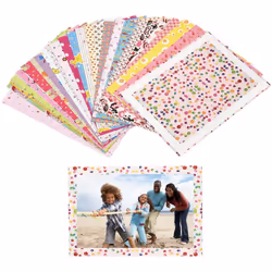 Polaroid PL3X4FRS Colorful, Fun & Decorative Photo Border Stickers For 3 x 4 Photo Paper Projects (POP), Pack of 100