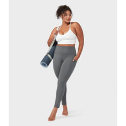 Manduka Renew Legging - Heathered Grey High Rise - M