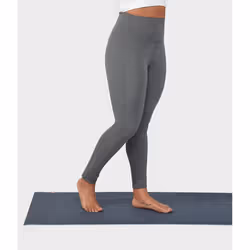 Manduka Renew Legging - Heathered Grey High Rise - L