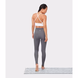 Manduka Essence Legging - Heathered Grey High Rise - XSmall