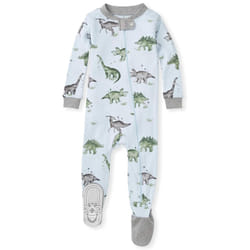 Burt's Bees Baby Baby Boys Pajamas  Zipfront Nonslip Footed Pjs  Organic Cotton Baby and Toddler Sleepers  Happy Herbivores  24 Months US