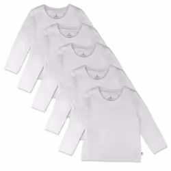 HonestBaby Multipack Long Sleeve T-Shirts Tee 100% Organic Cotton Infant Baby  Toddler  Little Kids Boys  Girls  Unisex  Brig ...