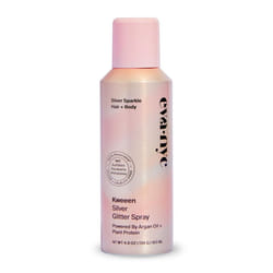 Eva NYC Kweeen Silver Body and Hair Glitter Spray for Shimmer  Washable Glitter Hairspray for Any Party Look  4.9 oz