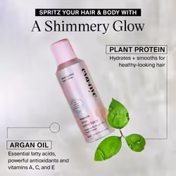 Eva NYC Kweeen Silver Body and Hair Glitter Spray for Shimmer  Washable Glitter Hairspray for Any Party Look  4.9 oz
