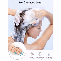 HEETA Scalp Massager Hair Growth, Soft Silicone Bristles to Remove Dandruff and Relieve Itching, Scalp Scrubber for Hair Care Relax Scalp, Shampoo Br