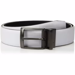 Nike Men's Standard Pebble Feather Edge Reversible Belt White/Black 34