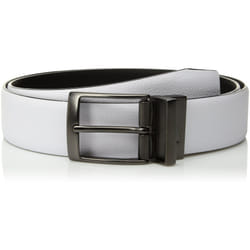 Nike Men's Standard Pebble Feather Edge Reversible Belt  White/Black  34