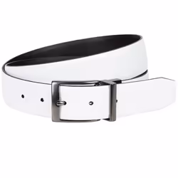 Nike Men's Pebble Feather Edge Reversible Belt  White/Black  36