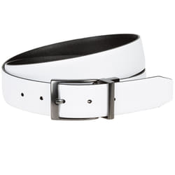 Nike Men's Pebble Feather Edge Reversible Belt  White/Black  36