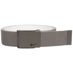Nike Men's New Tech Essentials Reversible Web Belt  Light Charcoal/White  One Size
